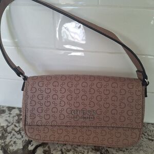 GUESS Pink Mini Logo Shoulder Bag